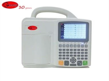 แบบพกพาดิจิตอลหกช่อง12นําเครื่องecg